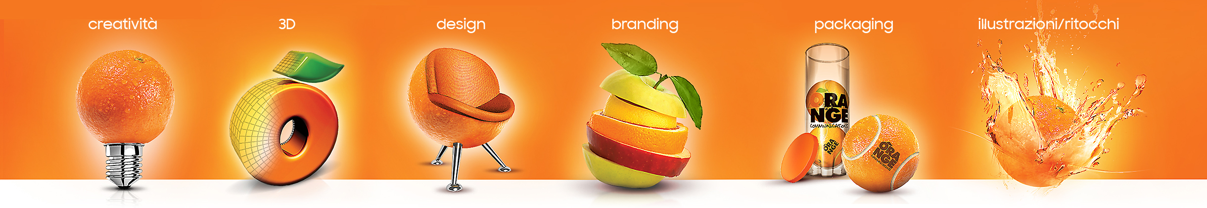 creatività design branding packaging illustrazioni/ritocchi 3D